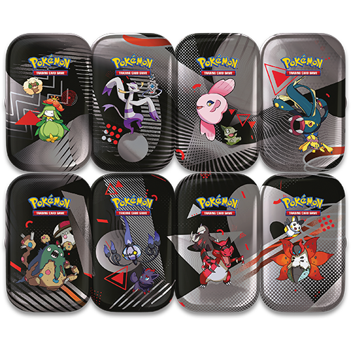 POKEMON - FUOCO BIANCO E LUCE NERA - TIN BOX UNIMA - 8 TIN DA COLLEZIONE (ITA)