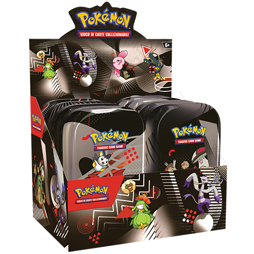POKEMON - FUOCO BIANCO E LUCE NERA - TIN BOX UNIMA - 8 TIN DA COLLEZIONE (ITA)