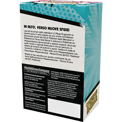 POKEMON - ASCESA EROICA - CONFEZIONE DI BUSTE DI ESPANSIONE (6 BUSTE) (ITA)