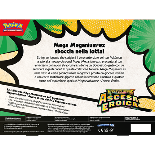 POKEMON - ASCESA EROICA - COLLEZIONE MEGA MEGANIUM-EX (ITA)