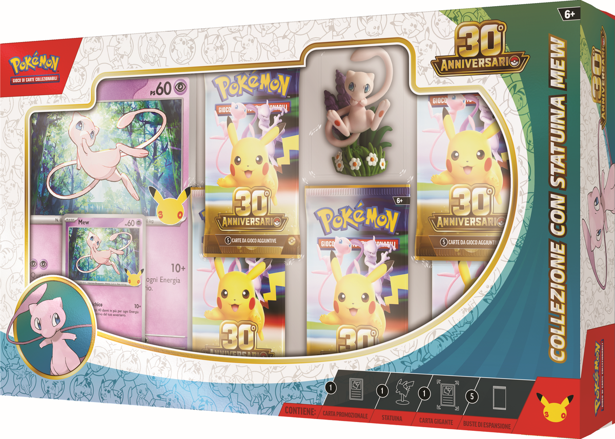 Pokémon - 30° Anniversario -   Collezione con statuina Mew (ITA)
