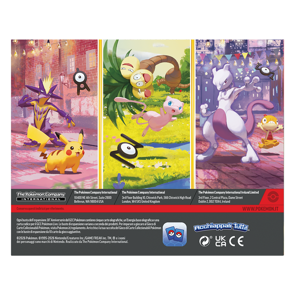 Pokémon - 30° Anniversario - Mini Tin da Collezione - Set Completo