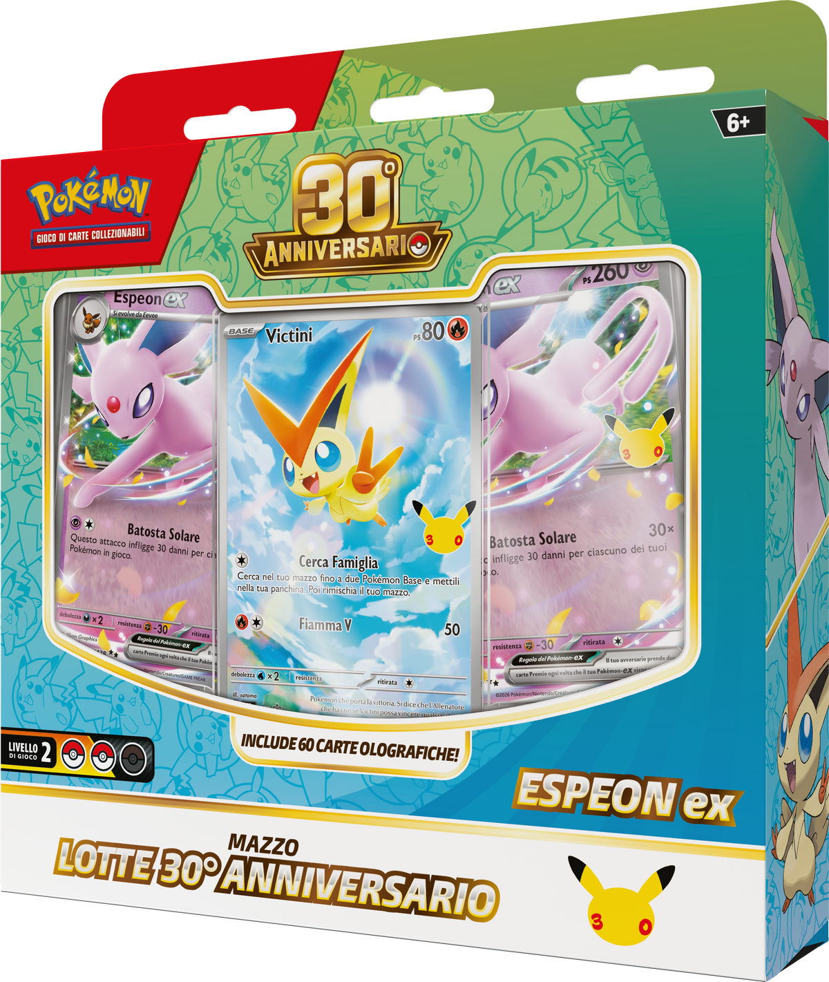 Pokémon - 30° Anniversario -  Mazzo lotte Espeon-ex (ITA)
