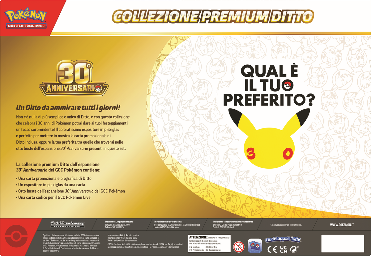 Pokémon - 30° Anniversario -   Collezione premium Ditto (ITA)