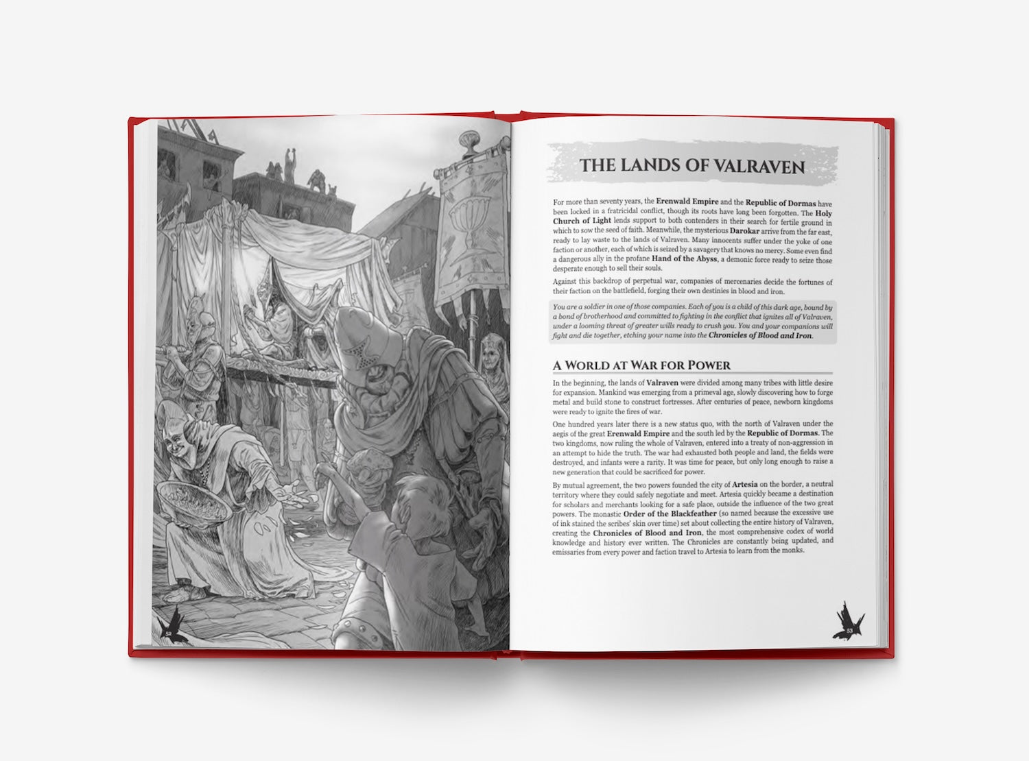 WORLD ANVIL PUBLISHING - VALRAVEN:THE CHRONICLE OF BLOOD AND IRON CORE BOOK (ENG)