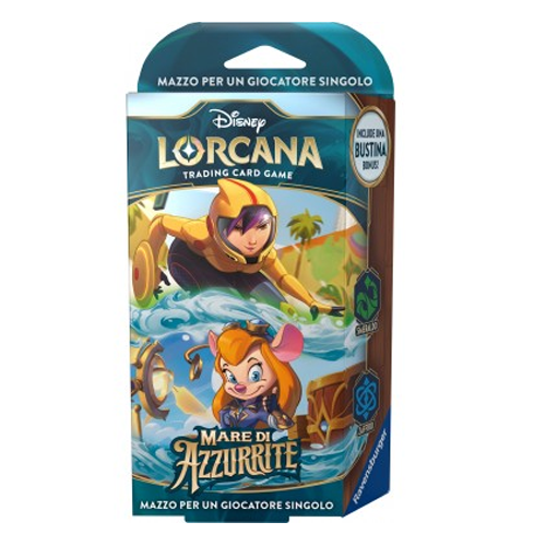 LORCANA - MARE DI AZZURRITE - STARTER DECK SMERALDO/ZAFFIRO (ITA)